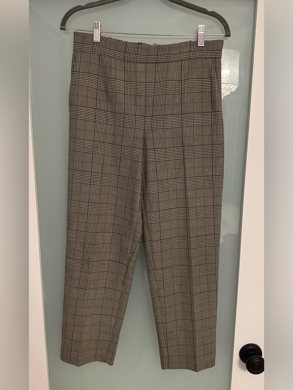 Babaton Aritzia Plaid Ankle Dress Pants Size 10